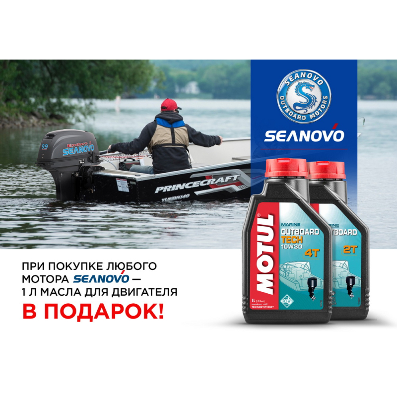 Лодочный мотор 4T Seanovo SNF 15 HS — 2