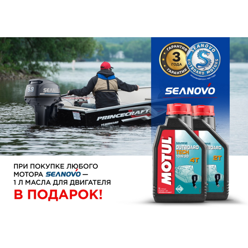 Лодочный мотор 4T Seanovo SNEF 15 HES EFI Enduro — 9