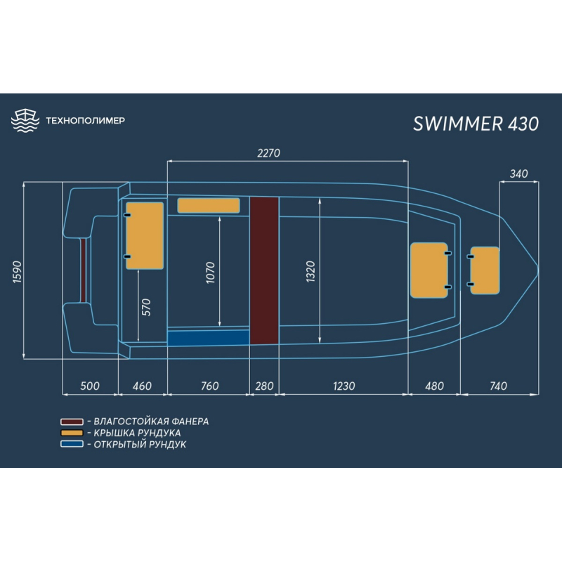 Лодка Swimmer 430 — 1