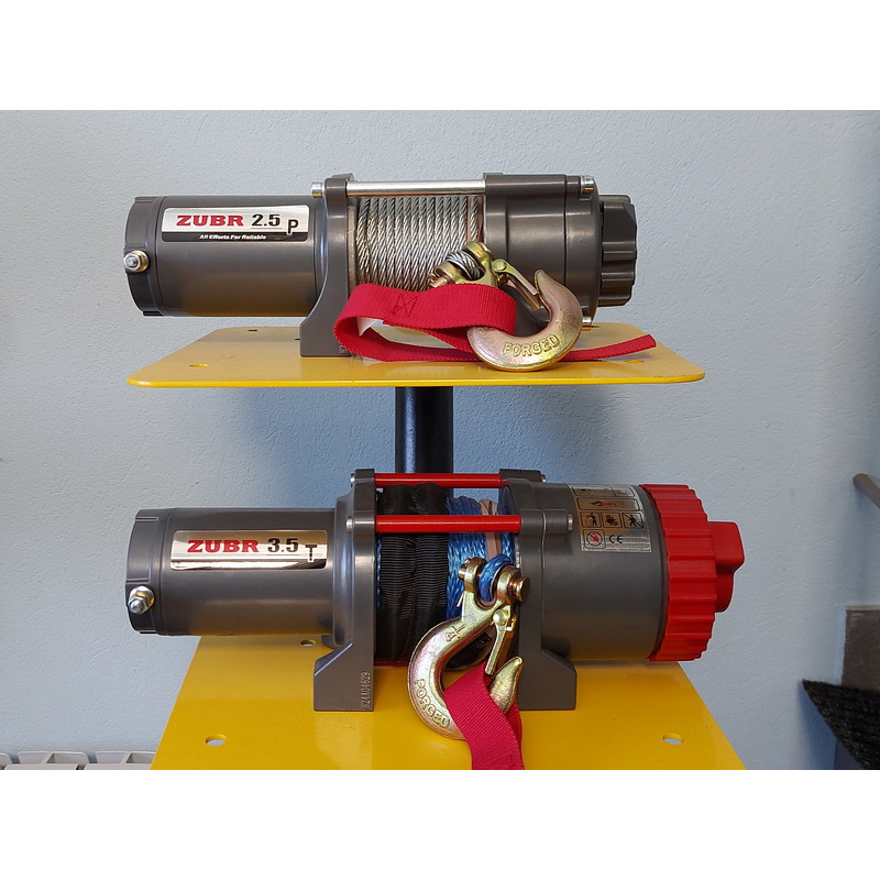 Лебедка ZUBR EWT 3500 A SR с синтетическим тросом — 1