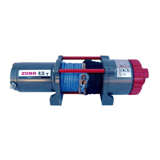 Лебедка ZUBR EWT 4500 ASR с синтетическим тросом