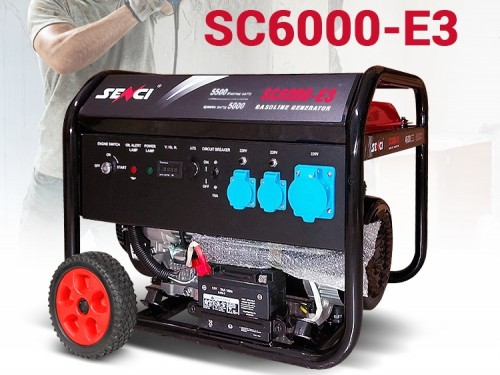 Обзор бензогенератора ⚡ Senci SC6000-E3