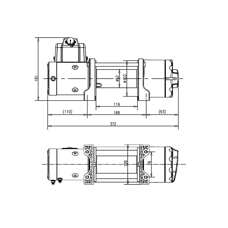 Лебедка T-max ATW PRO 4500 — 2