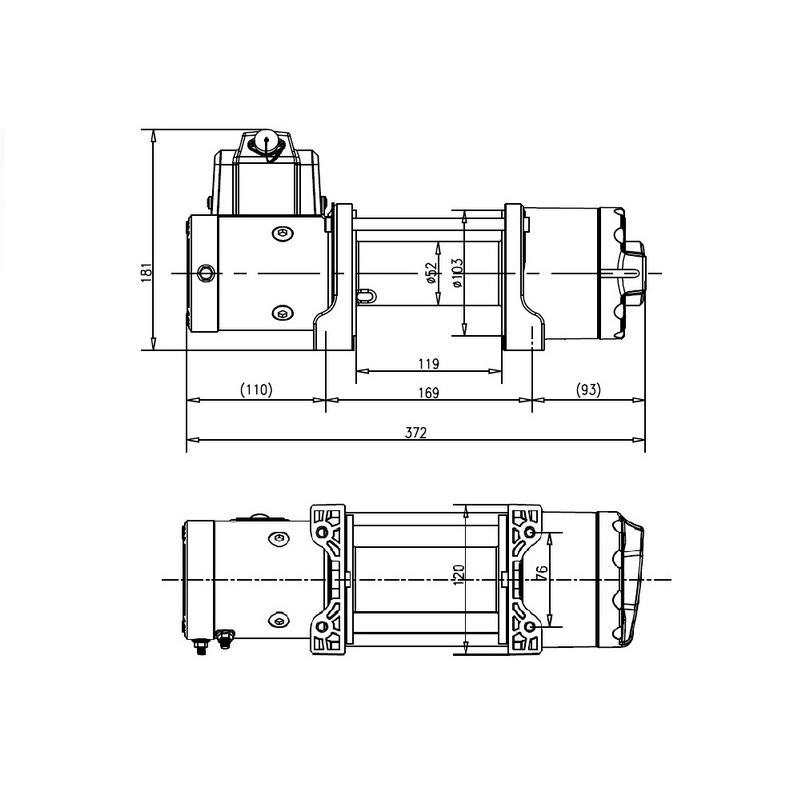 Лебедка T-max ATW PRO 6000 — 1