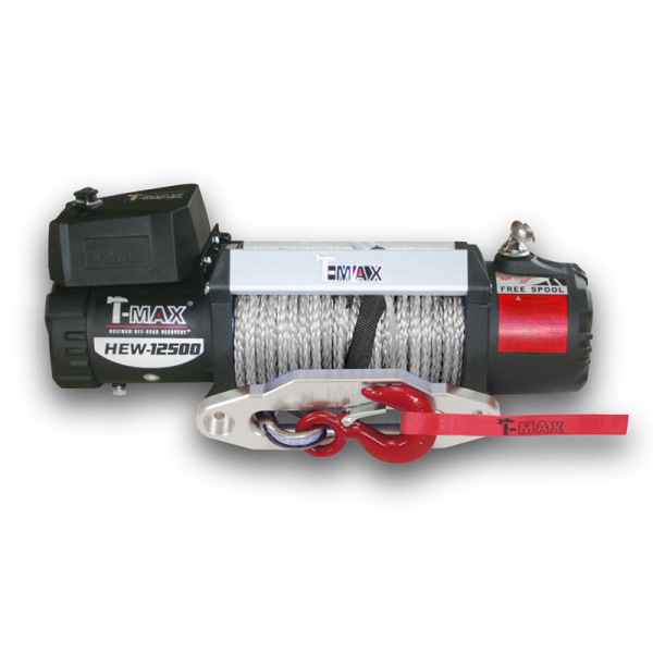 Лебедка T-max HEW-12500 X Power (синтетика, пульт)