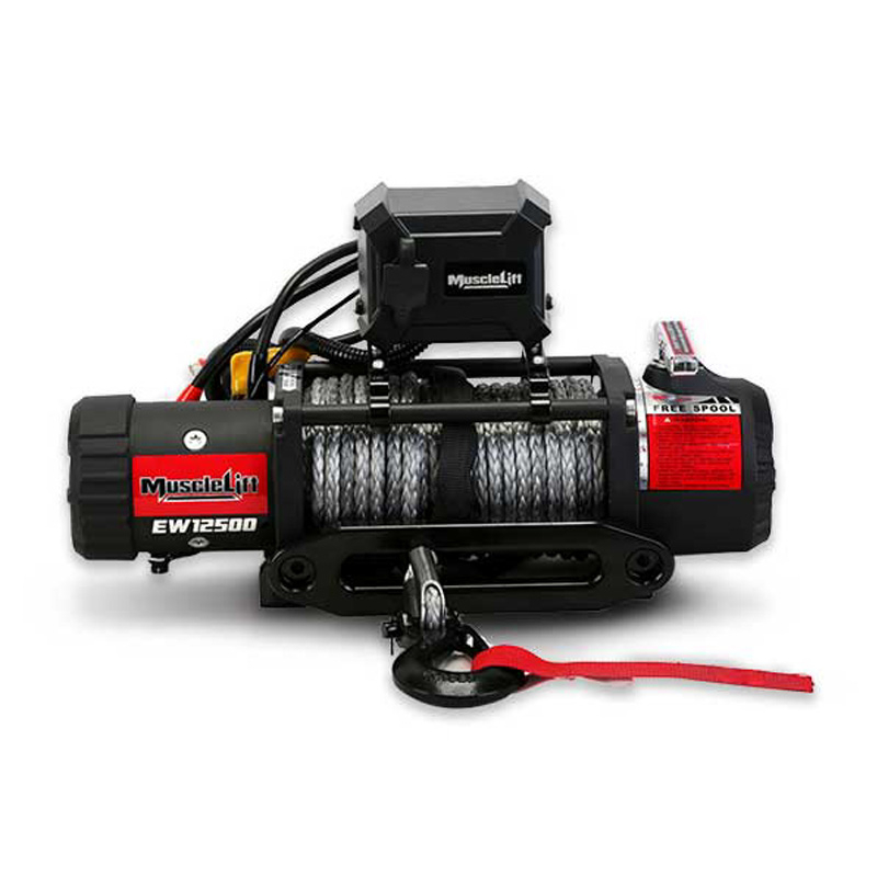 Лебедка T-max Musclelift EW-12500 с синтетическим тросом