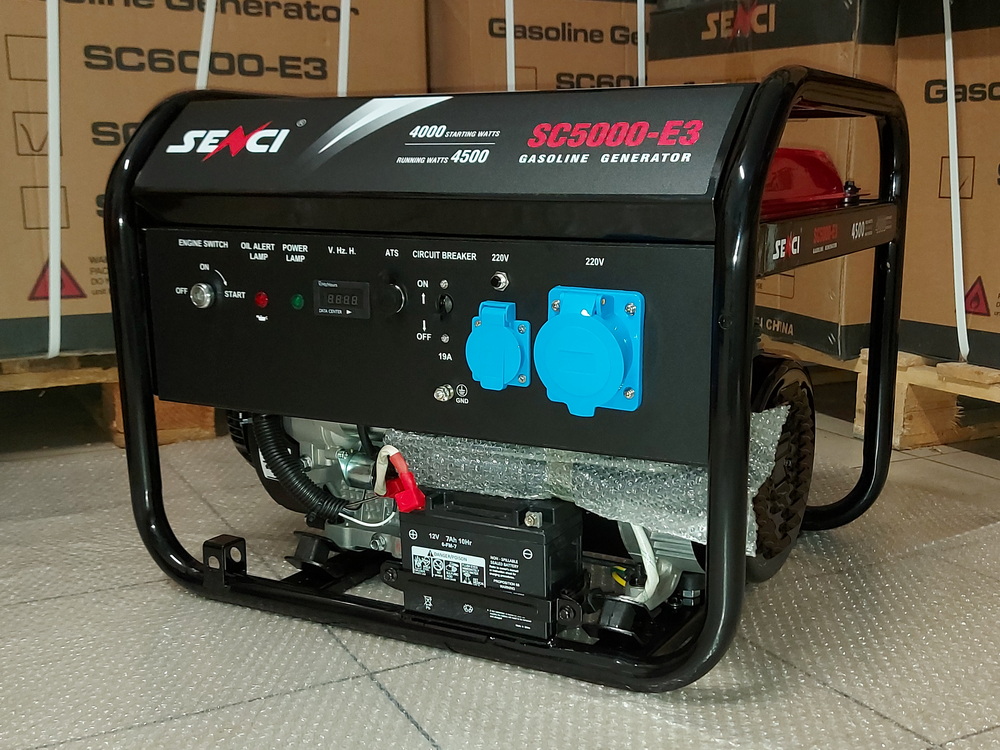 Купить генератор бензиновый Senci SC5000-E3 в Беларуси