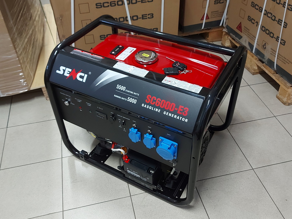 Купить генератор бензиновый Senci SC6000-E3 в Беларуси