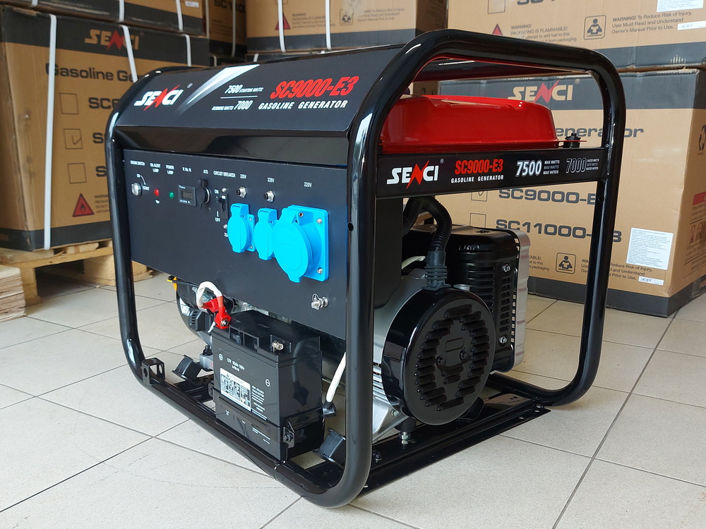 Купить генератор бензиновый Senci SC9000-E3 в Беларуси
