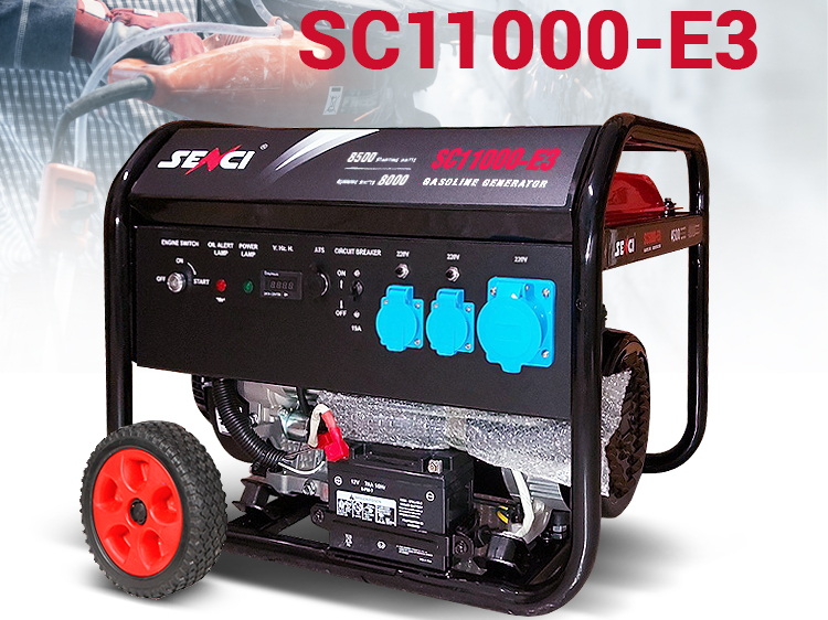 Купить генератор бензиновый Senci SC11000-E3 в Беларуси
