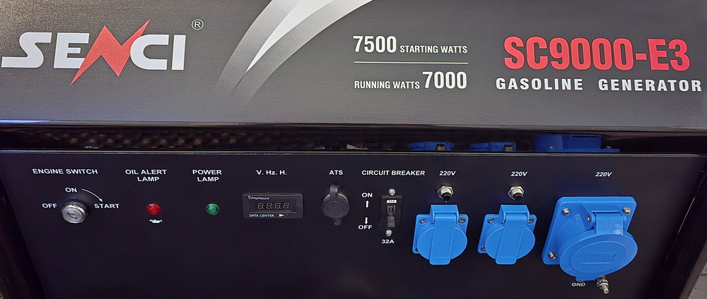 Купить генератор бензиновый Senci SC9000-E3 в Беларуси | Панель управления