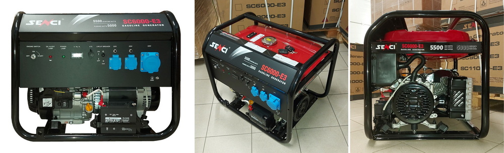 Купить генератор бензиновый Senci SC6000-E3 в Беларуси